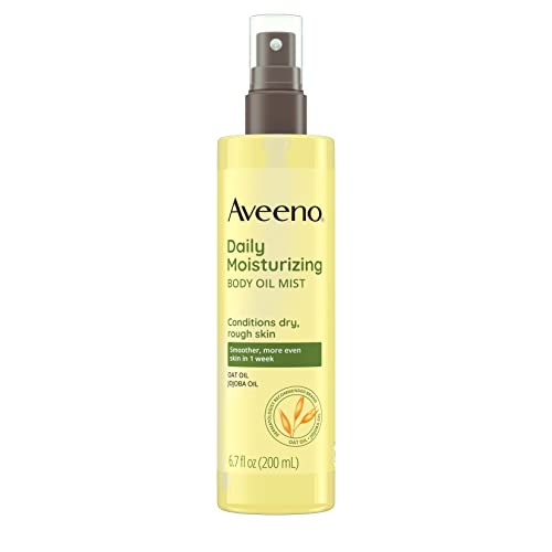 Aveeno Daily Moisturising Vitamin E Jojoba Oil Shea Butter Body Oil Mist Spray Dry Rough Sensitive Skin 200mL