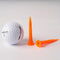 Decathlon 500 Golf Plastic Tees 54mm 10-Pack Unique Size Fluo Orange