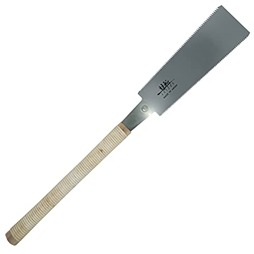 SUIZAN Japanese Pull Saw Hand Saw 240mm Ryoba (Double Edged) Flush Cut Saw for Woodworking