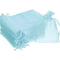 100PCS Organza Gift Bags Small Drawstring Bags Mesh Jewellery Pouches 7X9CM Candy Bags for Wedding, Christmas, Birthday, Anniversary, Party Favour Bags(Light Blue)