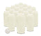 Hyoola 7 Day White Prayer Candles - 6" Tall Pillar Candles for Religious, Memorial, Vigil and Emergency Use - Vegetable Oil Wax in Plastic Jar Container, 20 Pack