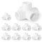 Zernmiarder 5 Way PVC Pipe Fittings 1/2 Inch, PVC Elbow Corner Side Outlet Tee Fitting, SCH40 Furniture Grade PVC Pipe Connectors - Fits 1/2" PVC Pipes, 12 Pieces