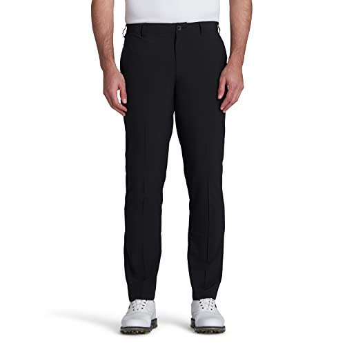 IZOD Men’s Golf Swingflex Pant, Black Straight, 33W x 30L