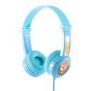 BuddyPhones Travel Kids Wired Headphones, Blue