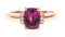 Gin and Grace 10K Rose Gold Genuine Rodolite Ring with Diamonds for women | Ethically, authentically & organically sourced (Cushion-cut) shaped Rodolite hand-crafted jewelry for her | Rodolite Ring for women