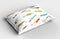 Ambesonne Fishing Pillow Sham Set of 2, Several Fish Hook Equipment Objects Trolling Angling Netting Gathering Activity, Quality Microfiber Bedding Item for All Seasons, 36" x 20", White Gray