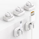 5Pack Cable Spring Holder Clips, Cord Organizer for Desk - Lamicall Adjustable Cord Clip, Wire Holder Organizer, Phone USB Charger Cable Holder, White