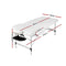 Zenses Massage Table 75cm Portable 3 Fold Aluminium Beauty Bed Black