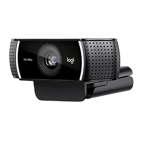 Logitech C922 Pro Stream 1080p Webcam Bundle with Ring Light and USB Hub (3 Items)