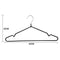 10PCS Metal Clothes Hangers Anti Slip Rubber Coated Wire Suit Coat Hanger Adult