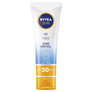 NIVEA SUN UV Face Shine Control Face Sunscreen SPF50 (50ml), Moisturising Face Sunscreen for Daily Use with SPF50, Immediate UVA/UVB Protection, Non-Greasy Sunscreen for Face