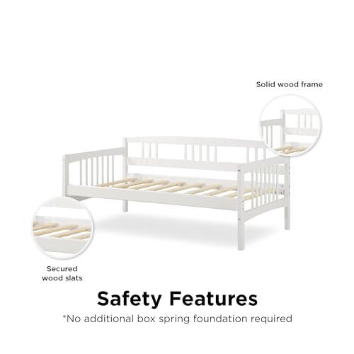 DHP Kayden Daybed Solid Wood, Twin, White