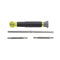 Klein Tools 4-in-1 Electronics Screwdriver Rotating, Four different tips in one tool, 32581