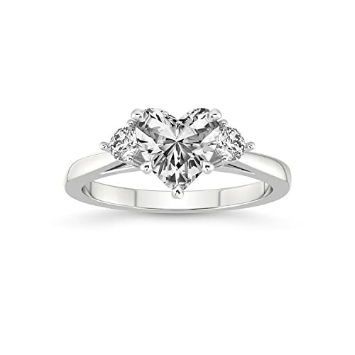 1 Carat - 3 Carat | IGI Certified Lab Grown Diamond Engagement Ring For Women | 14K Or 18K in White, Yellow Or Rose Gold | Lab Created Synthia Three Stone Diamond Engagement Ring | FG-VS1-VS2 Quality Friendly Diamonds Engagement Ring, 3.22 ct, Metal, Diam