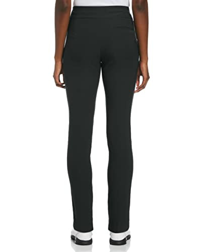 PGA TOUR Women's Pull-on with Tummy Control Golf Pants, Caviar, Large UK Black