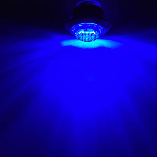 10 Pack Waterproof Marine Boat LED Lights, LED Underwater Lighting, Utility Led Interior Lights Navigation Lights Deck Courtesy Lights 12V for Yacht Boat Fishing Pontoon Sailboat Kayak (Blue)