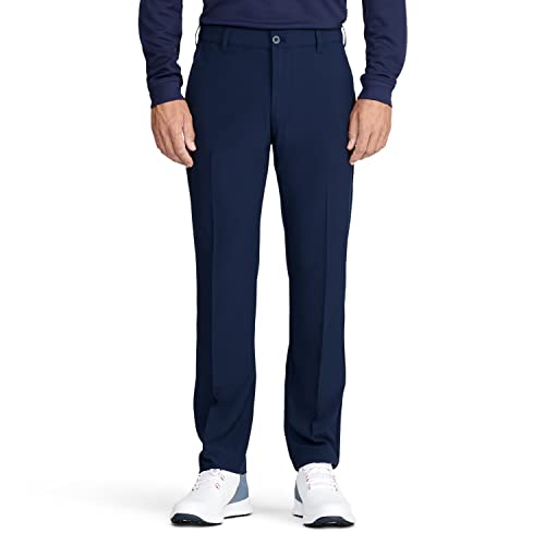 IZOD Men's Slim-Fit SwingFlex Golf Pants, Peacoat, 34W x 29L