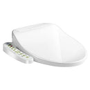 Electric Bidet Seat Toilet Seat, Smart Toilet Seat with Warm Water, Heated Seat, Warm Air Dryer, Rear and Front Wash, Soft Closed Toilet Seat, LED Light, Easy Install