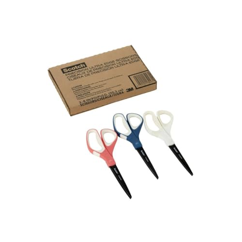 Scotch Precision Ultra Edge Titanium Scissors, 8 Inch, 3-Pack (1458-3AMZ)