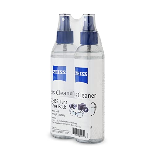 Zeiss Lens Care Pack - 2-8 Ounce Bottles of Lens Cleaner, 2 Microfiber Cleaning Cloths