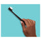 hello charcoal infused manual toothbrush, 1 pack, soft tapered bristles, black, BPA free