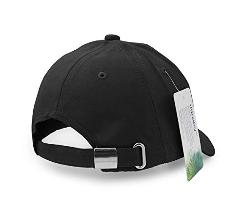 UltraKey Suede Baseball Cap, Unisex Suede Leather Adjustable Plain Hat Baseball Cap Black