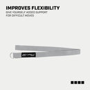 Capelli Sport Yoga Strap Stretch, Fitness and Exercise Stretch Strap with Steel D-Rings, Grey, 6.5 ft