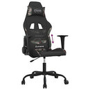 vidaXL Gaming Chair with Footrest Swivel Computer Chair Throne Recliner Armchair Office Bedroom Adjustable Black and Camouflage Fabric