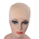 Bamboo Fiber Wig Cap Comfortable Elastic Wig Cap Wearing under Wigs (Beige)