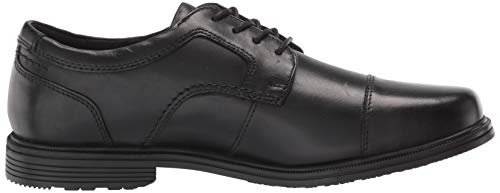 Rockport Men's Robinsyn Waterproof Cap Toe Oxford, Black, 10 US Wide