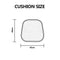 Kitchen Chair Pads Non Slip Set of 4, Chair Cushions for Dining Chairs 4 Pack with Ties, Washable Seat Cushion with Hidden Zipper, 100% Cotton Fabric, Suitable for All Seasons Grey