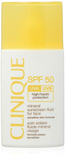 Clinique Broad Spectrum SPF 50 Mineral Sunscreen Fluid for Face for Women 1 oz Sunscreen