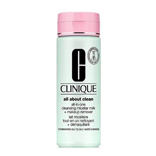 Clinique All About Clean All-In-One Cleansing Micellar Milk and Makeup Remover - Oily Skin for Women - 6.7 oz Cleanser, 198.15 millilitre