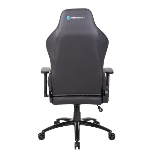 Newskill Akeron Professional Gaming Desk Chair, Breathable PU Leather, Adjustable Height, 180° Recliner, Gas Piston Class 4, 3D Adjustable Armrests, Lumbar and Cervical Cushion, Black