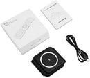 AMIR 3 in 1 Foldable Wireless Charger, Magnetic Fast Wireless Charging Pad, Compatible with iPhone 14/13/12/SE/11, Samsung Galaxy, Apple Watch, AirPods Pro (Adapter Not Included) - Black