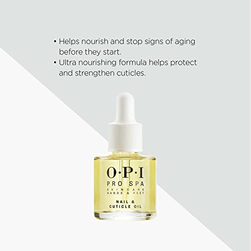 OPI Prospa Nail and Cuticle Oil, Ultra Nourishing, Protect and Strengthens Cuticles, Anti Aging, Infused with Grape Seed, Sesame, Kukui, Sunflower and Cupuacu Oils 15ml