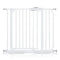 Child Pet Safety Gates Adjustable Baby Gate with A 10CM Extension Barrier 77CM Height 75~95CM Width - White