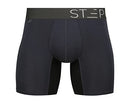 STEP ONE Men's Bamboo Boxer Brief - Breathable Anti Chafe Moisture Wicking Underwear for Men (Grey,Small)