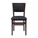 (Espresso) - Linon Keira Padded Folding Dining Chairs - Set of 2