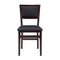 (Espresso) - Linon Keira Padded Folding Dining Chairs - Set of 2