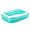 Bestway Swimming Pool Rectangular 200x146x48cm Green White Kids Inflatable Pools, Above Ground, with Soft Floor Outdoor Play Family Funny Toys
