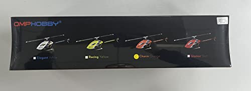 OMPHOBBY M2 EVO RC Helicopter for Adults Dual Brushless Motors Direct Drive 6CH RC Helicopter Remote Controlled Outdoor 3D Remote Control Aeroplane Upgraded Mini Drone BNF (Orange)