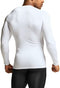 TSLA Men's Cool Dry Fit Long Sleeve Compression Shirts, Athletic Workout Shirt, Active Sports Base Layer T-Shirt MUD21-WHZ Medium