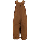 Carhartt Little Boys' Toddler Canvas Bib Overall, Carhartt Brown, 3T