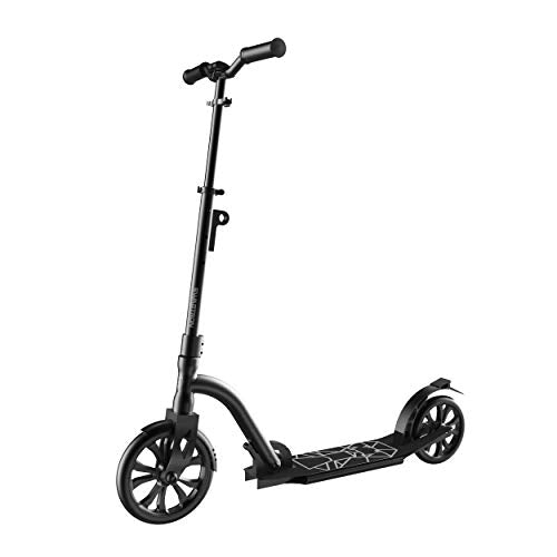 Swagtron K9 Commuter Kick Scooter for Adults, Teens | Foldable, Lightweight | Height-Adjustable for Riders up to 6'5", 220LB Max Load