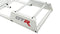 GTR Simulator GTA Model White Frame with Adjustable White Red Leatherette Racing Seat Racing Driving Gaming Simulator Cockpit Chair
