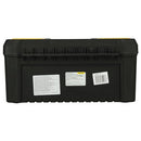 Stanley STST1-75518 Essential 16 Toolbox with Metal latches, Black/Yellow, Inch