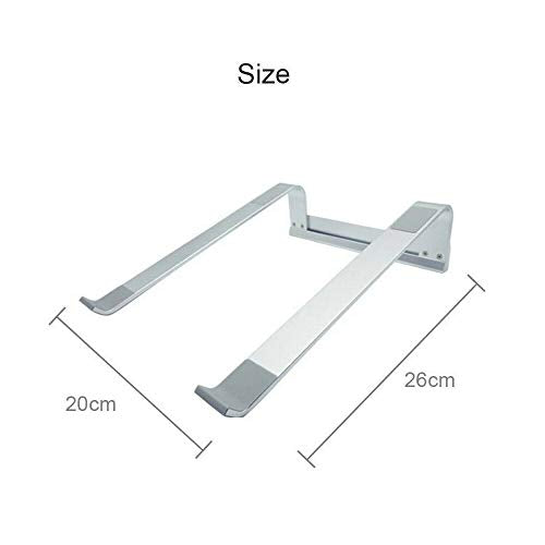 Portable Aluminium Laptop Stand Tray Holder Riser for iPad MacBook Notebook