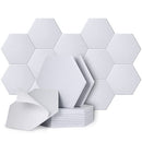 High Density Hexagon Self-adhesive Acoustic Foam Panels with adhesive backing, Professional Acoustic Absorption Panels, Acoustic Treatment, self-adhesive Sound Proof Panels 12 Pieces