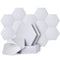 High Density Hexagon Self-adhesive Acoustic Foam Panels with adhesive backing, Professional Acoustic Absorption Panels, Acoustic Treatment, self-adhesive Sound Proof Panels 12 Pieces